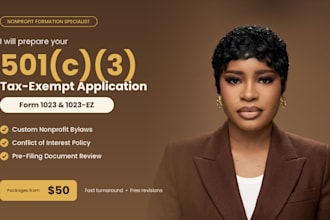 prepare your 501c3 tax exempt application form 1023 or 1023ez