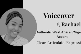 record a nigerian voiceover in english, pidgin or igbo