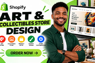 design art and collectibles store redesign shopify art store
