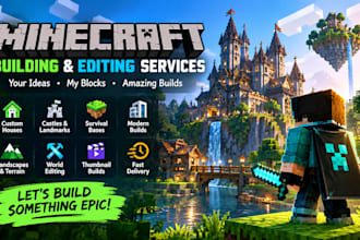 build custom minecraft maps, houses, castles, and structures