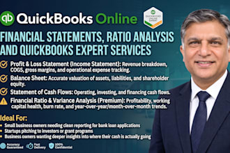 prepare financial statements and financial analysis