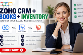 connect your zoho CRM to zoho books and inventory