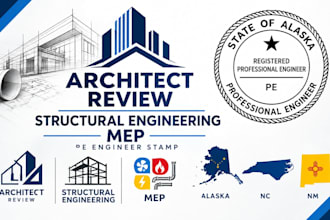 architect review structural engineering mep pe engineer stamp in alaska nc nm