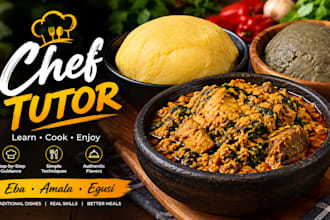 teach you how to make a delicious yummy foods iyon egusi and eba
