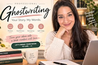 be your ebook ghostwriter nonfiction book romance fiction ghost book writer