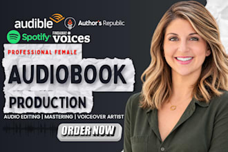 narrate your audiobook to acx and audible standards with an american voice over