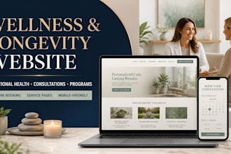 do longevity medicine wellness clinic holistic health care website with booking