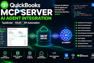 build quickbooks mcp server ai agent API integration with typescript oauth