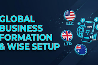 setup business wise, personal wise llc and UK ltd registration