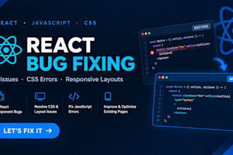 fix bugs and UI issues in your react application
