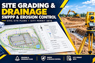 do drainage control plan site grading plan swppp erosion plan and city permit