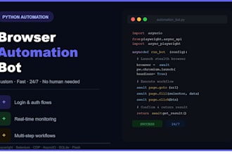 build a custom browser automation bot with python