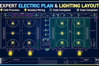 create german electrical, lighting plan, load calculations and plumbing layout