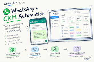 build whatsapp business API automation with CRM integration