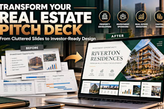design a real estate investor pitch deck for property funding and capital raise