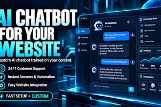 develop custom ai software, saas app and chatbot