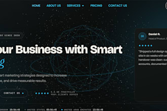 design a premium wordpress website with modern animations