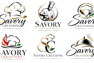 design a professional, personal chef, culinary, cooking, restaurant chef logo