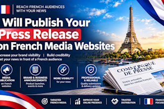 publish your press release on french media websites