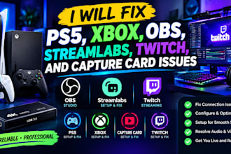 fix ps5, xbox, obs, streamlabs, twitch, and capture card issues