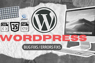 wordpress errors, bugs and website issues fast