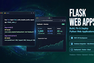 build or fix your flask web application