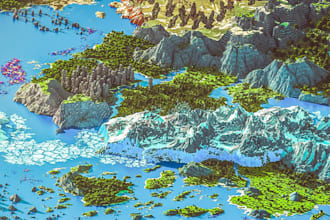 create custom minecraft terrain maps, survival worlds and minecraft modpack