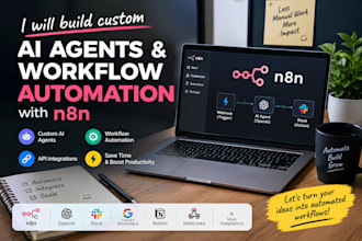 build custom ai agents and workflow automation with n8n