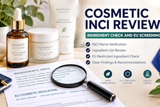 review cosmetic inci ingredient lists for eu compliance, cosmetic label review