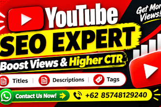 optimize your youtube video SEO for higher CTR and views