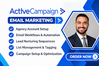 setup activecampaign agency email workflows agency activecampaign lead nurturing