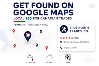 optimize google business profile for canadian plumbers, roofers and hvac