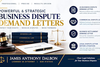 prepare a strategic commercial dispute letter by a licensed US lawyer
