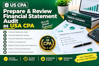 prepare and review financial statements as a US CPA