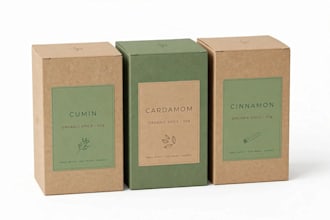 design luxury box packaging and pouch for spices coffee tea