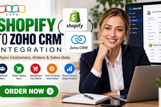 integrate shopify with zoho CRM and automate customer order sync