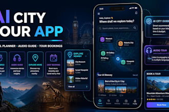 develop ai city tour travel gps app audio guide booking tourism exploration app