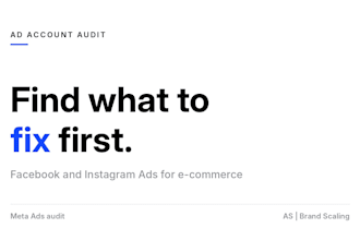 audit and optimize your facebook and instagram ads for ecommerce