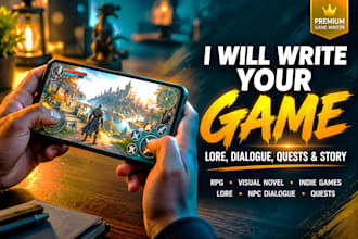 plot video game writing, lore, novel, game rpg characters dialogue narrative