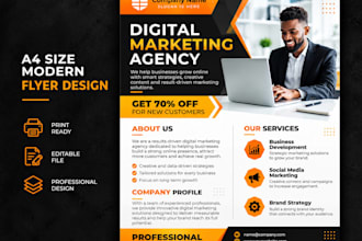 design profesional business flyers posters and marketing ads