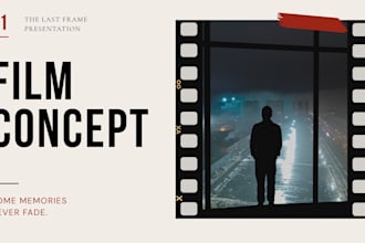 redesign cinematic film pitch deck movie investor funding sales presentation ppt
