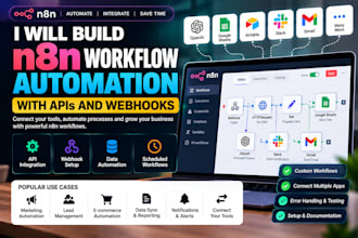 build n8n workflow automation with apis and webhooks