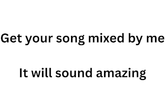 professionally mix your song