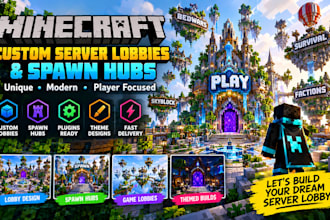 custom minecraft server lobbies and spawn hubs