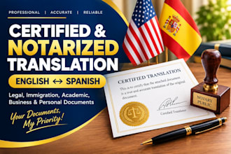 provide certified and notarized translation for official documents