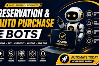 do reservation bot auto purchase bot buying bot checkout bot and appointment bo