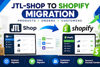 migrate order product customers from jtl shop to shopify, fix jtl shop migration