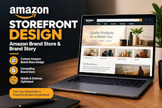 create amazon storefront design amazon brand store, brand story