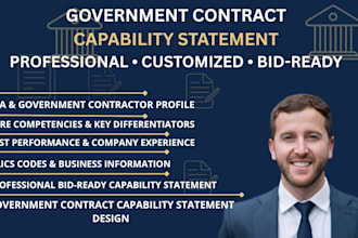 write  professional government contract capability statement