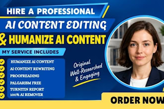 humanize ai content rewrite ai content proofead edit gpt text into human writing